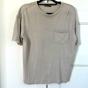 Zara Oversized Box Pocket Tee